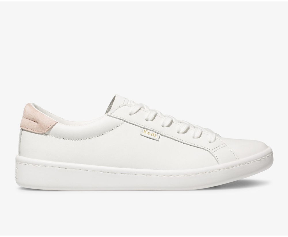 Keds Sneakers White - Ace Leather - Womens LEINVP-752